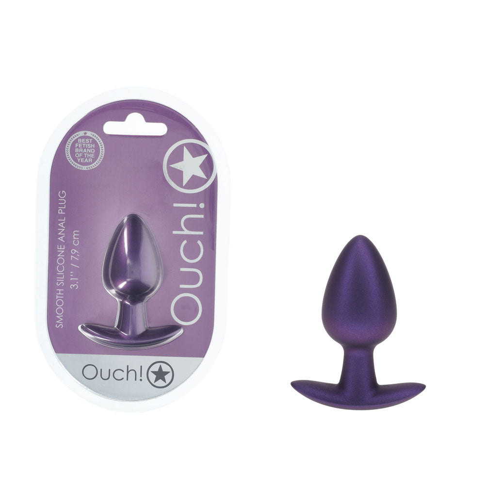 Shots Toys | OUCH! Anal Plug - Medium - Metallic Purple