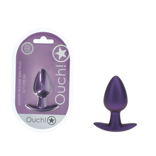 Shots Toys | OUCH! Anal Plug - Medium - Metallic Purple
