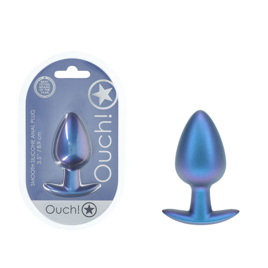Shots Toys | OUCH! Anal Plug - Large - Metallic Blue