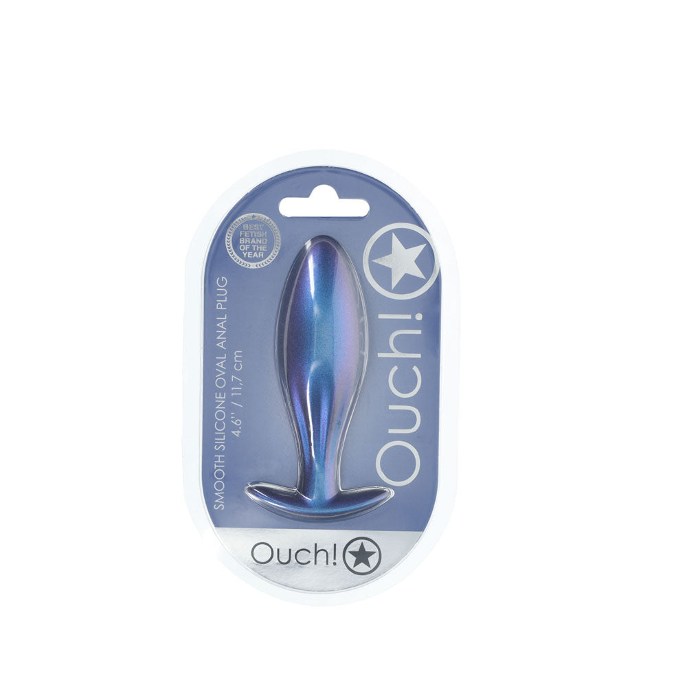 Shots Toys | OUCH! Oval Anal Plug - Metallic Blue