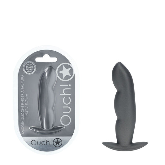 Shots Toys | OUCH! Finger Anal Plug - Gun Metal