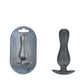 Shots Toys | OUCH! Curvy Anal Plug - Gun Metal