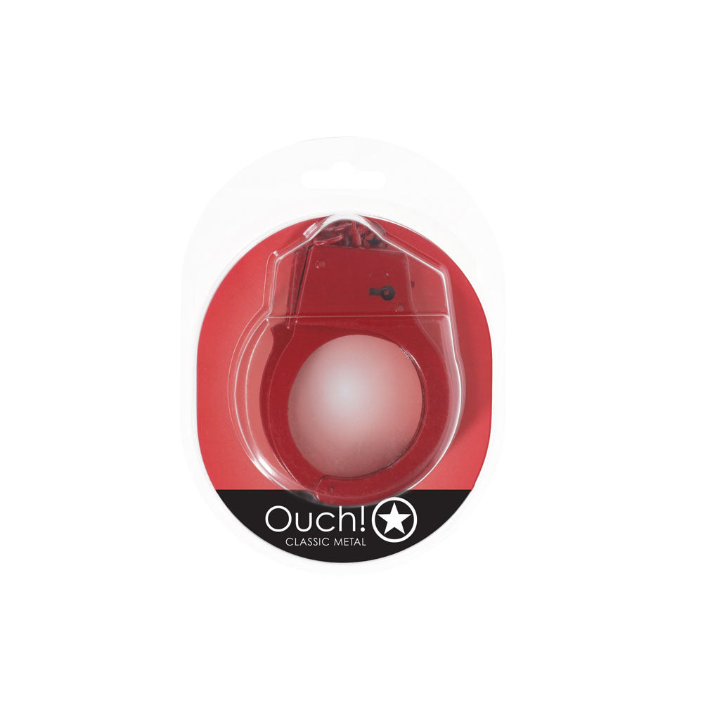 Shots Toys | OUCH! Classic Metal Cuffs - Red