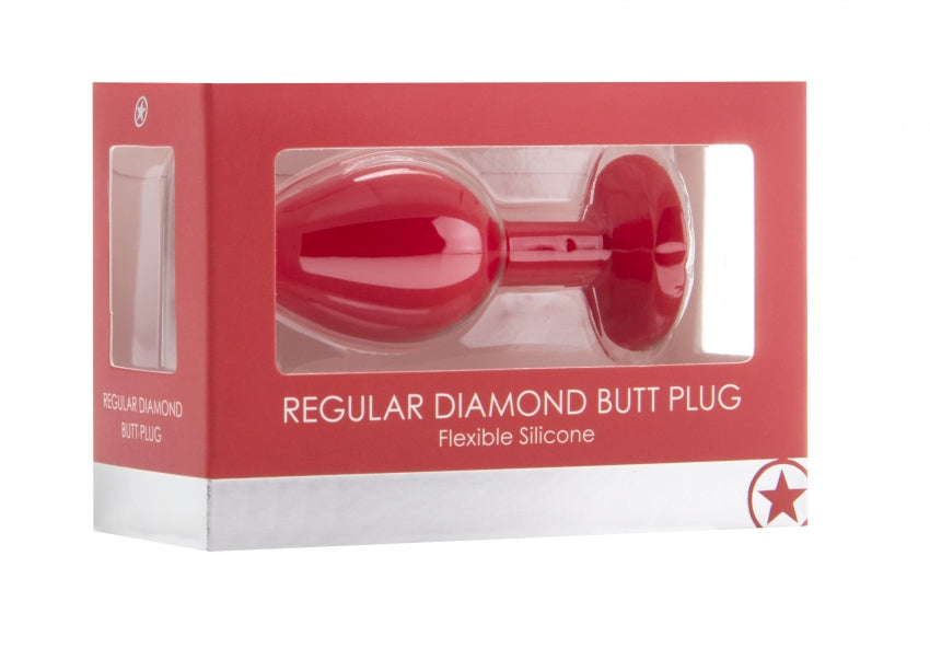 Shots Toys | OUCH! Regular Diamond Butt Plug Red