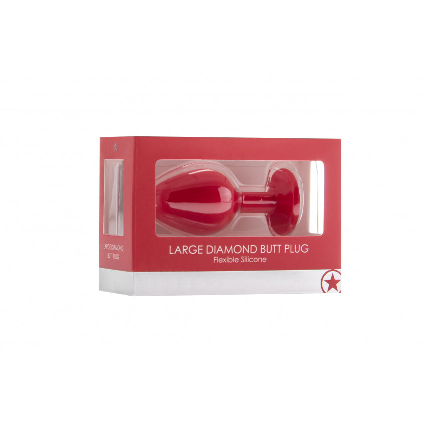 Shots Toys | OUCH! Large Diamond Butt Plug Red