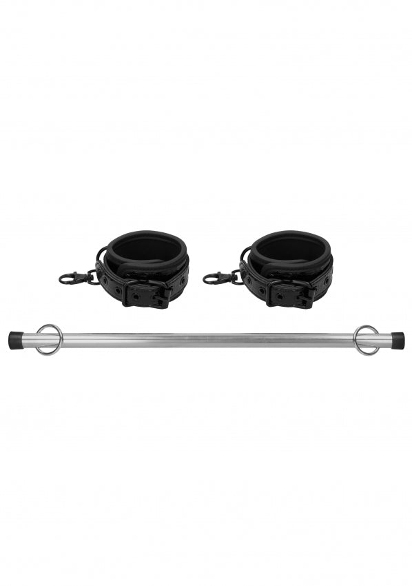 Shots Toys | Ouch! Luxury Spreader Bar Black