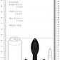 Shots Toys | OUCH! Interchangeable Butt Plug Set - Rounded Large Black