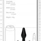 Shots Toys | OUCH! Interchangeable Butt Plug Set - Pointed Medium Black