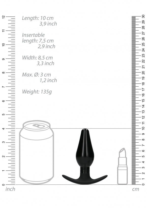 Shots Toys | OUCH! Interchangeable Butt Plug Set - Pointed Medium Black