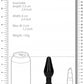 Shots Toys | OUCH! Interchangeable Butt Plug Set - Pointed Medium Black
