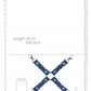 Shots Toys | Ouch! Denim Hog Tie - Roughend Denim Style - Blue