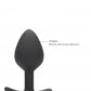 Shots Toys | OUCH! Large Diamond Butt Plug With Handle - Black 8.6 cm Butt Plug with Gem Base