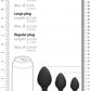 Shots Toys | OUCH! Swirled Butt Plug Set - Black