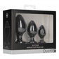 Shots Toys | OUCH! Rippled Butt Plug Set - Black