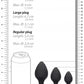 Shots Toys | OUCH! Rippled Butt Plug Set - Black