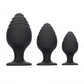 Shots Toys | OUCH! Rippled Butt Plug Set - Black