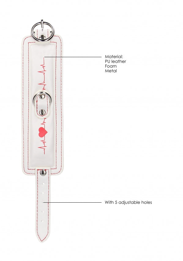 Shots Toys | Ouch! Ankle Cuffs - Nurse Theme - White