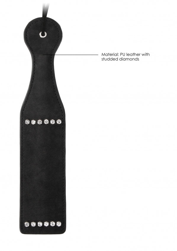 Shots Toys | Ouch! Diamond Studded Paddle - Black
