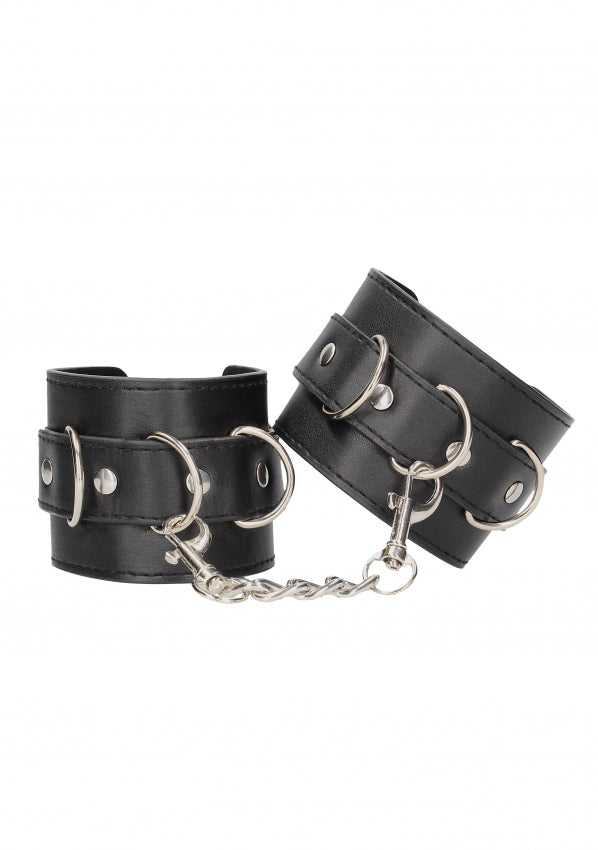 Shots Toys | Ouch! Bonded Leather Hand or Ankle Cuffs - With Adjustable Straps
