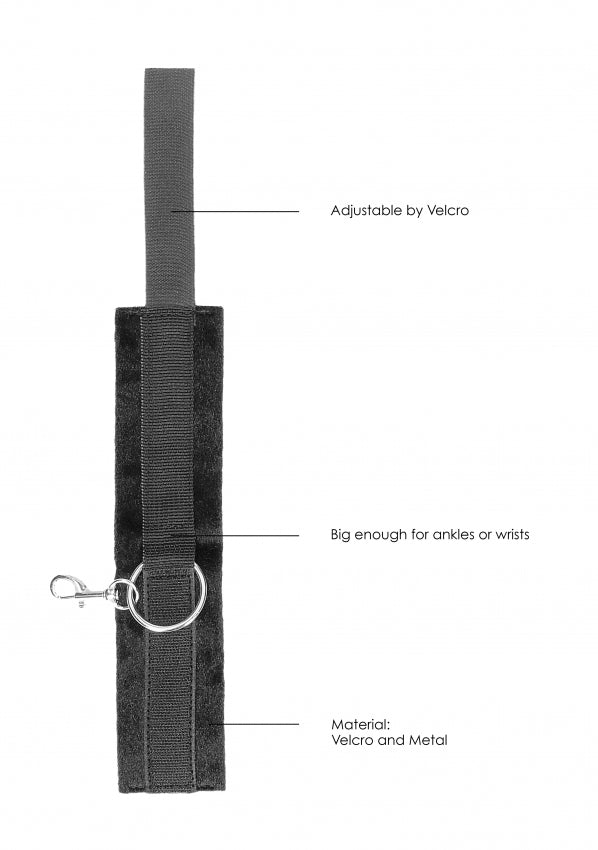 Shots Toys | OUCH! Velcro Hand or Ankle Cuffs - With Adjustable Straps