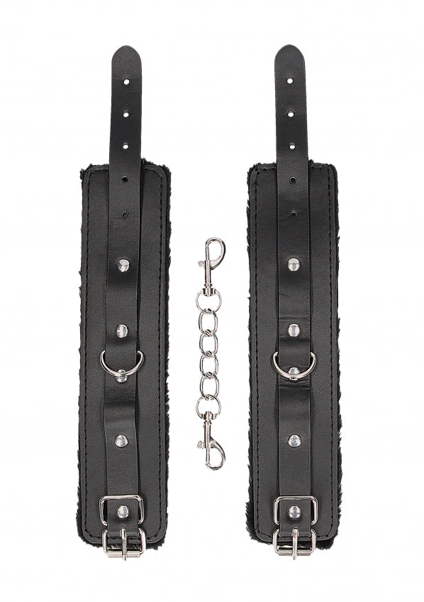 Shots Toys | OUCH! Plush Bonded Leather Handcuffs - With Adjustable Straps