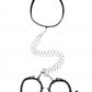 Shots Toys | OUCH! Bonded Leather Collar With Handcuffs - With Adjustable Straps and Chain