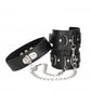 Shots Toys | OUCH! Bonded Leather Collar With Handcuffs - With Adjustable Straps and Chain