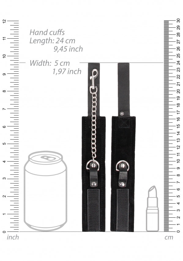 Shots Toys | OUCH! Velcro Collar With Leash And Handcuffs - With Adjustable Straps