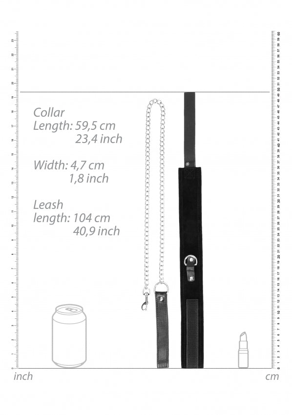 Shots Toys | OUCH! Velcro Collar With Leash And Handcuffs - With Adjustable Straps