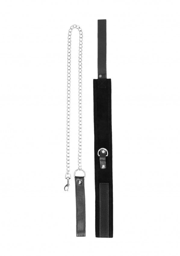 Shots Toys | OUCH! Velcro Collar With Leash And Handcuffs - With Adjustable Straps