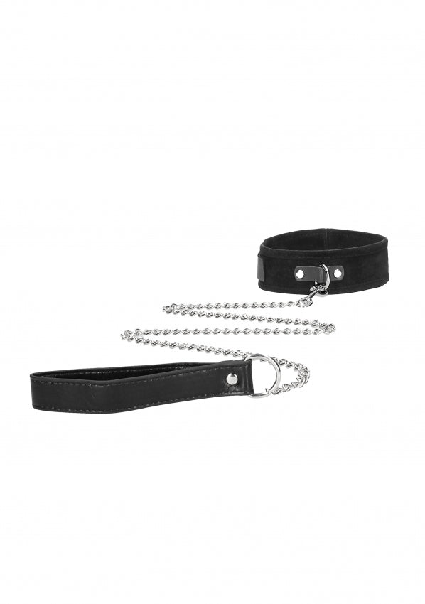 Shots Toys | OUCH! Velcro Collar With Leash And Handcuffs - With Adjustable Straps
