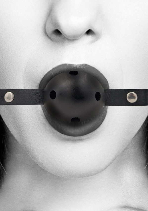 Shots Toys | OUCH! Breathable Ball Gag - With Bonded Leather Straps