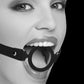 Shots Toys | OUCH! Silicone Ring Gag - With Adjustable Bonded Leather Straps