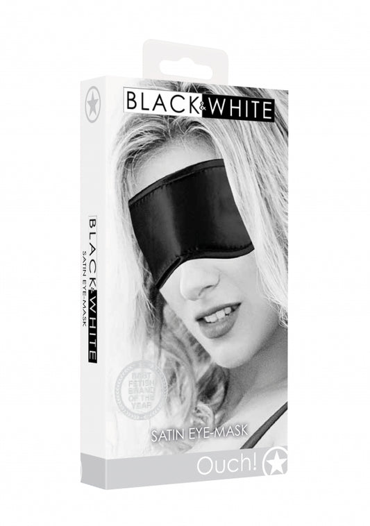Shots Toys | OUCH! Black & White Satin Eye-Mask