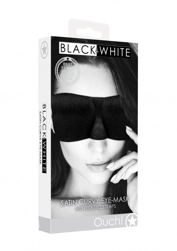 Shots Toys | OUCH! Satin Curvy Eye Mask - With Elastic Straps