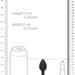 Shots Toys | OUCH! Silicone Butt Plug with Removable Jewel
