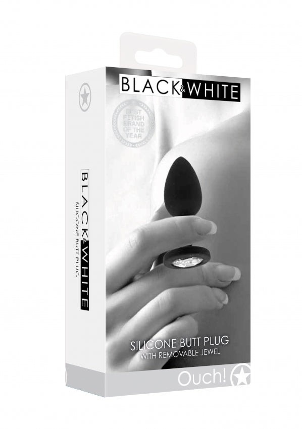 Shots Toys | OUCH! Silicone Butt Plug with Removable Jewel