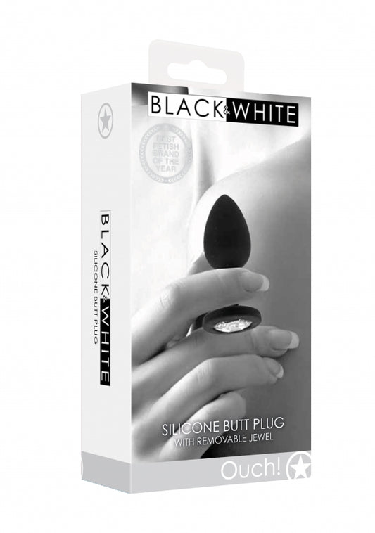Shots Toys | OUCH! Silicone Butt Plug with Removable Jewel