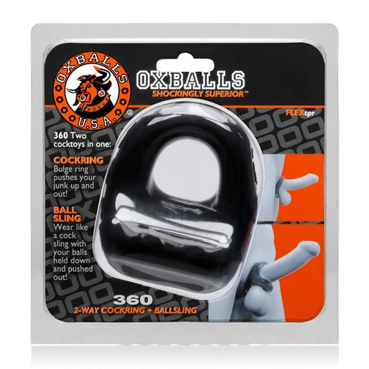 OxBalls 360 dual use cocksling BLACK