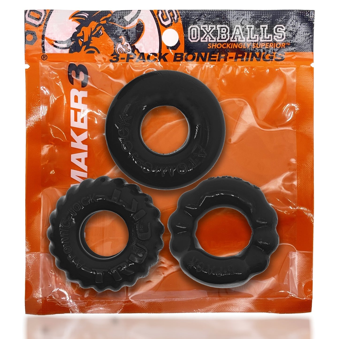 OxBalls Bone Maker 3-Pack Boner Cock Ring Night