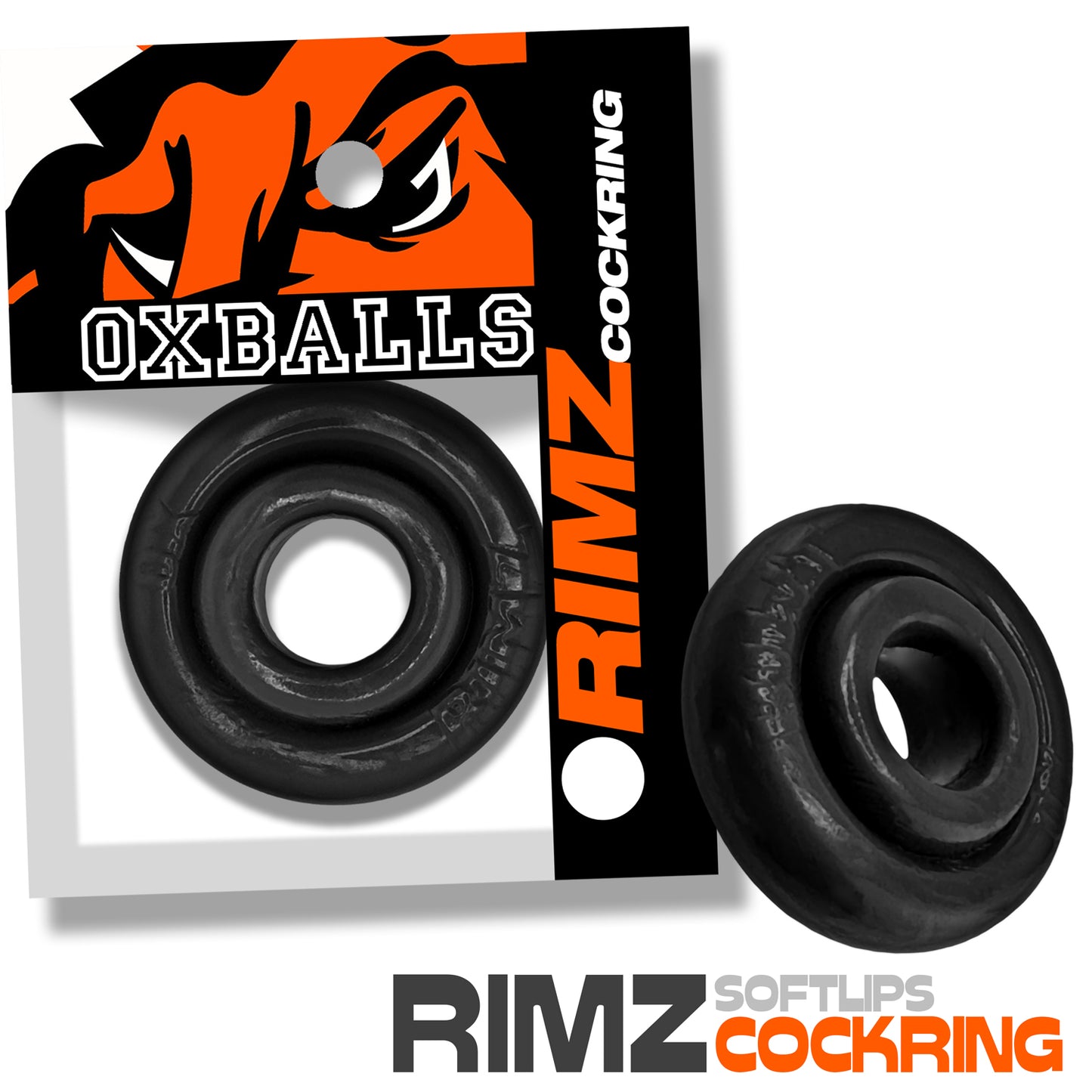 OxBalls Rimz Cock Ring Black