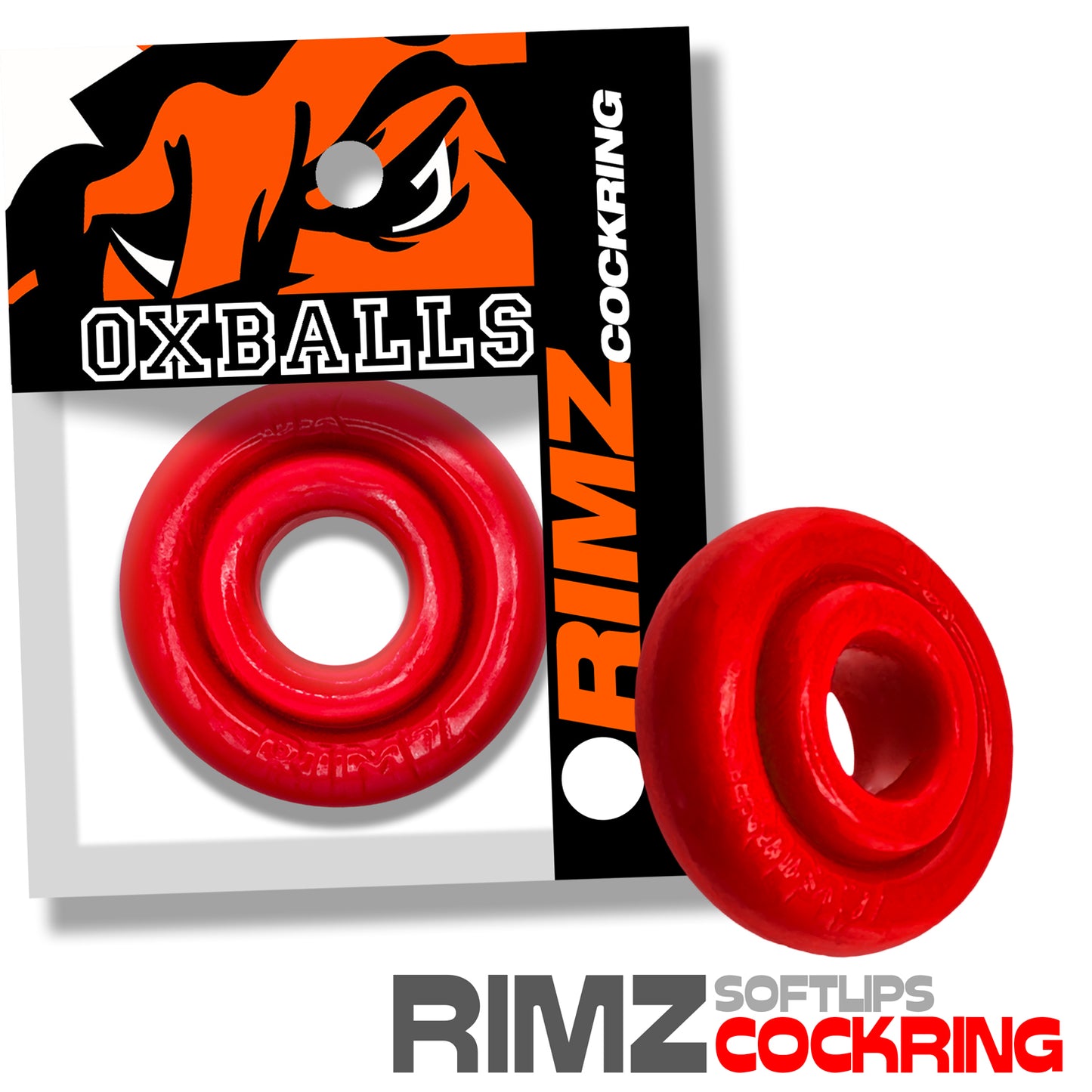 OxBalls Rimz Cock Ring Red