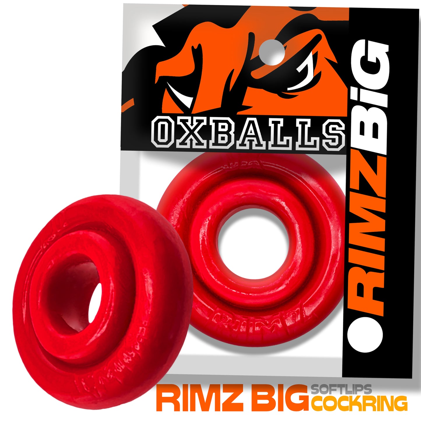 OxBalls Rimz Big Cock Ring Red