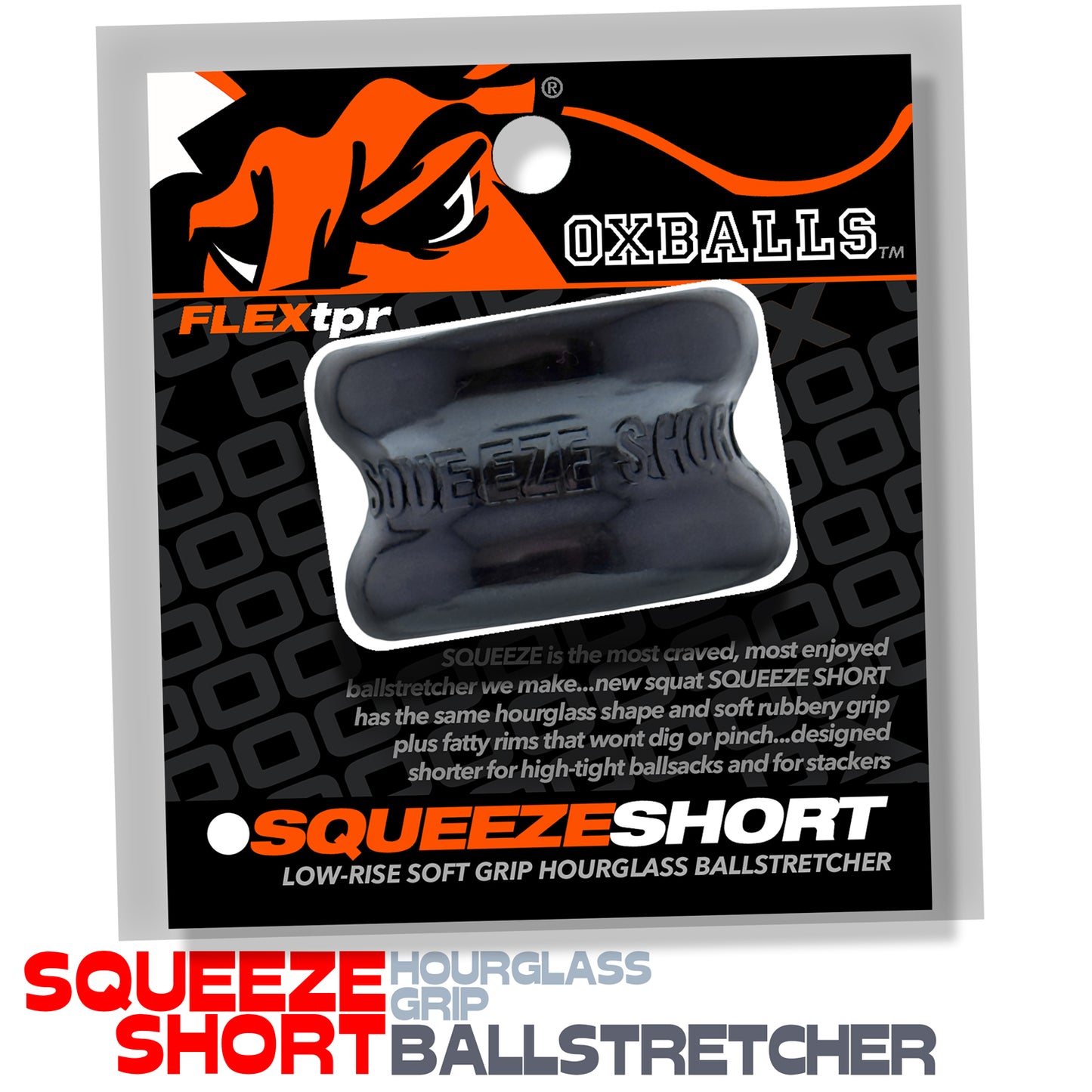 OxBalls Squeeze Short Ballstretcher Black
