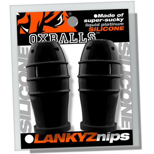 OxBalls Lankyz Silicone Nipsuckers Black