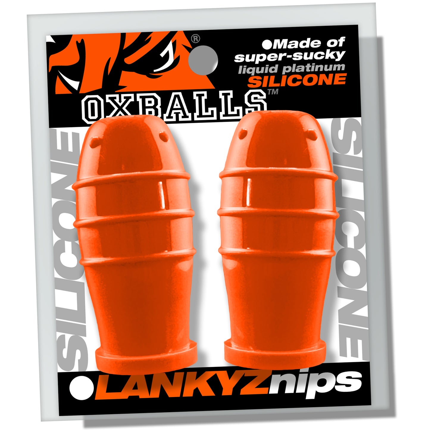 OxBalls Lankyz Silicone Nipsuckers Orange