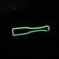 Love In Leather Black & Glow In The Dark Paddle PAD068