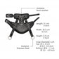 Shots Toys | Suspension Cuffs Saddle Leather Heavy Duty - Black