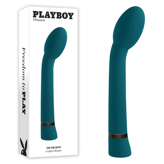 Playboy Pleasure ON THE SPOT Blue 21.6cm USB Rechargeable G-Spot Vibrator