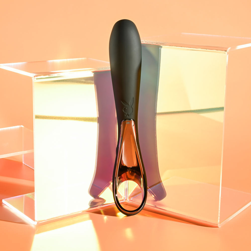 Playboy Pleasure OLLO Black 14.6cm USB Rechargeable Vibrator